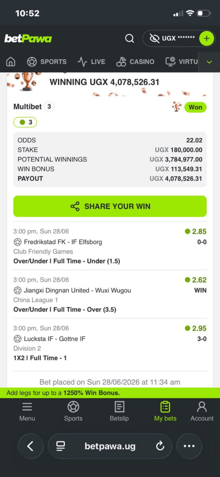 Winning Slip 6
