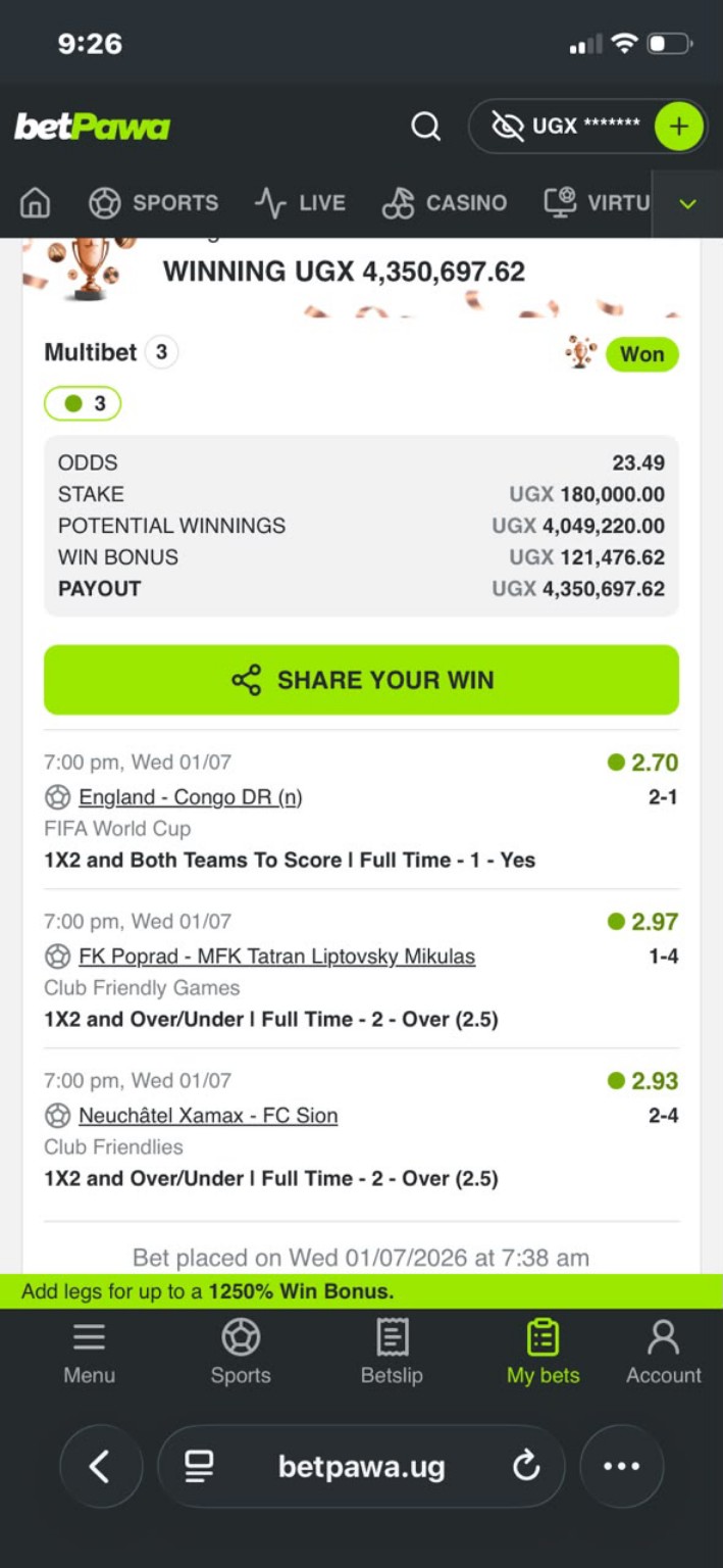 Winning Slip 4
